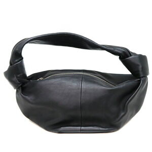 Bottega Veneta Double Knot Handbag Black